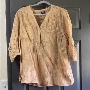 NWT Torrid Tan Blouse